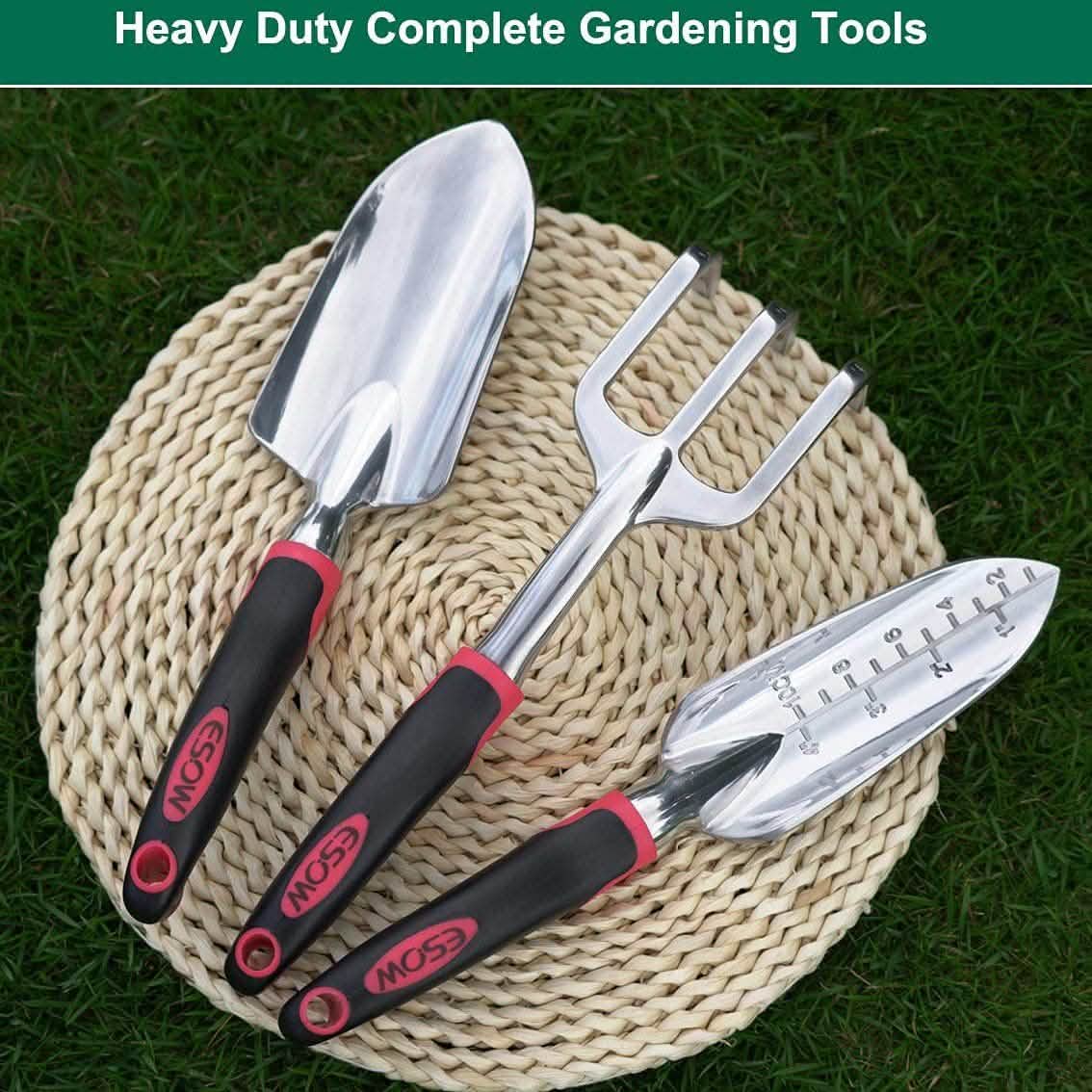 3-teiliges Set: Robuster Gartenwerkzeugsatz aus Aluminiumguss