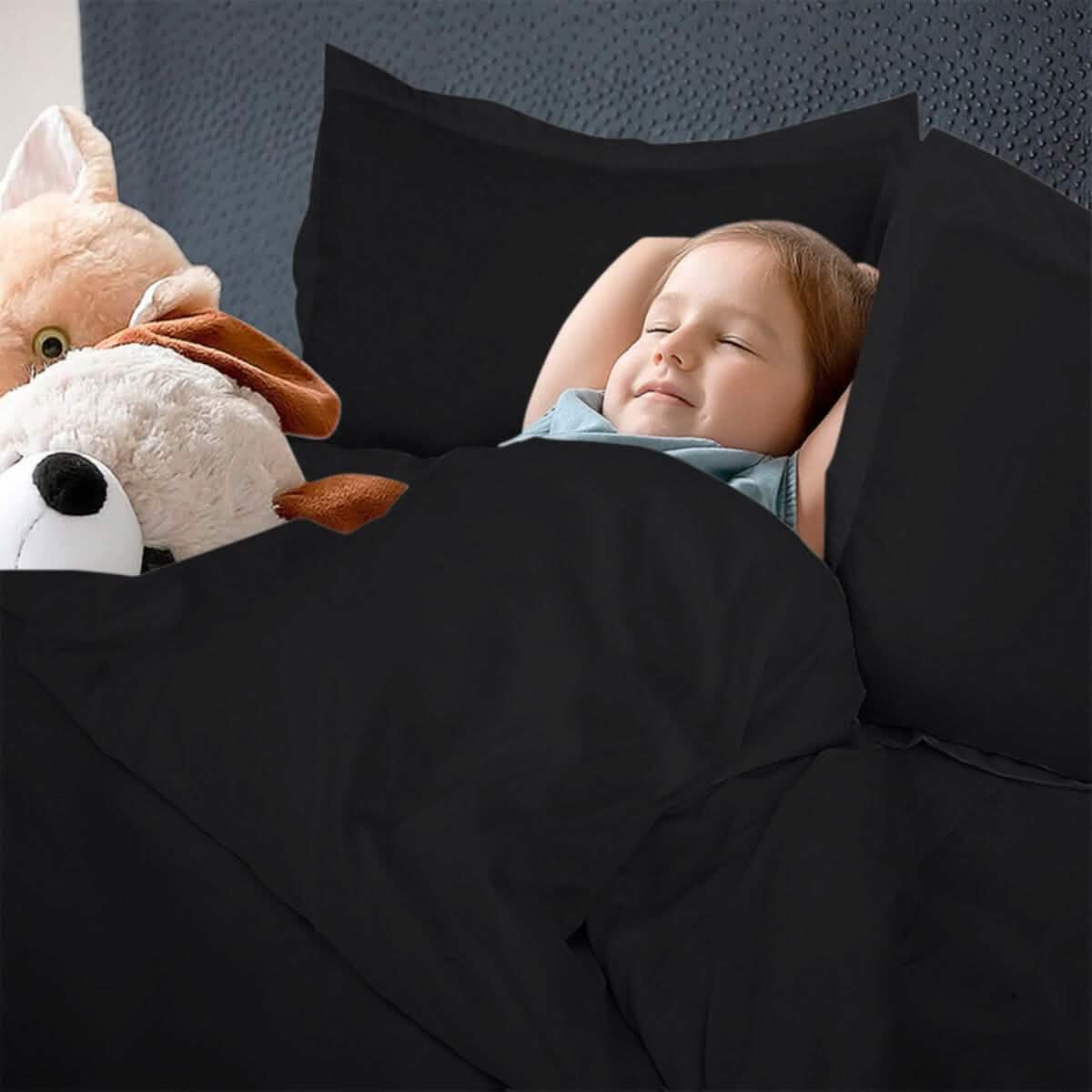 3-teiliges Set: Royal Linens Bettwäsche-Sets mit doppelt gebürsteten Bettbezügen für Doppelbetten mit Reißverschluss