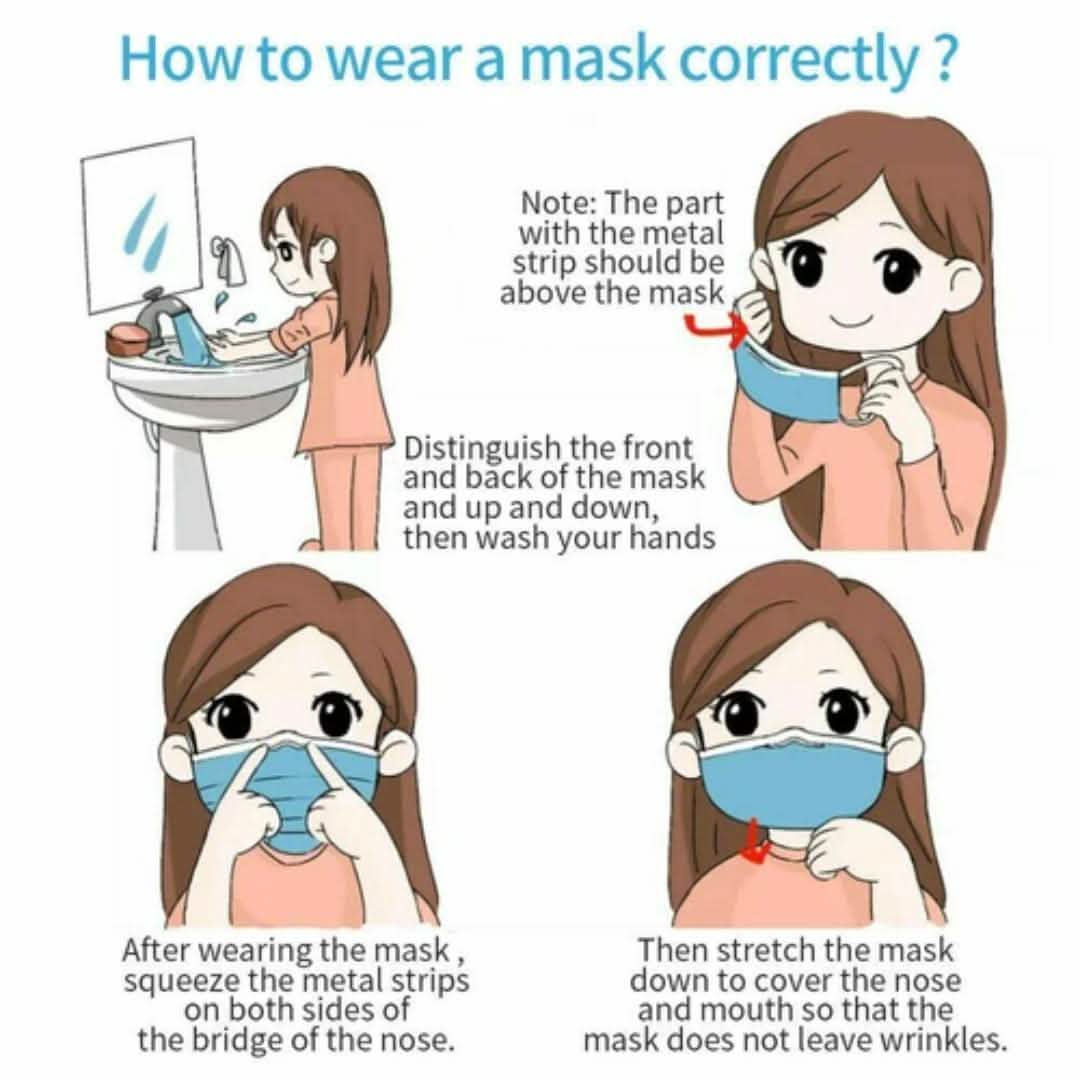 3-lagige, nicht-medizinische Einweg-Gesichtsmaske mit Ohrschlaufen für die Hygiene, Packung