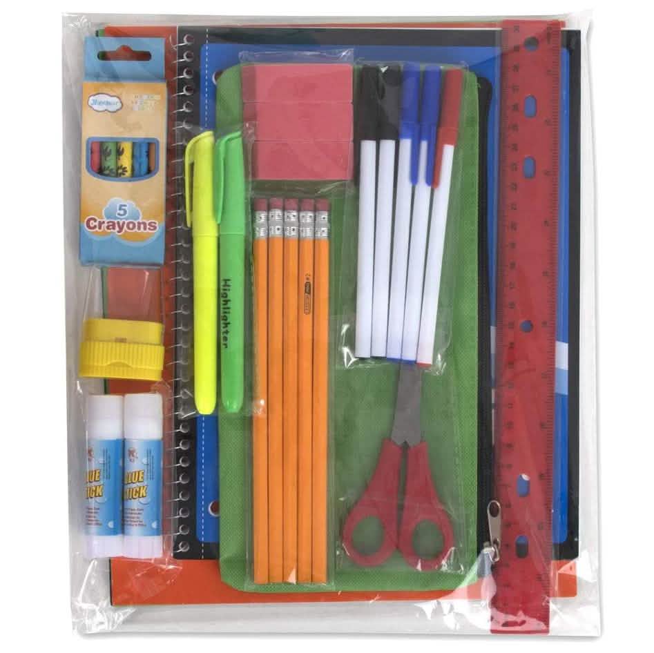 30-teilig: Schulbedarf-Set
