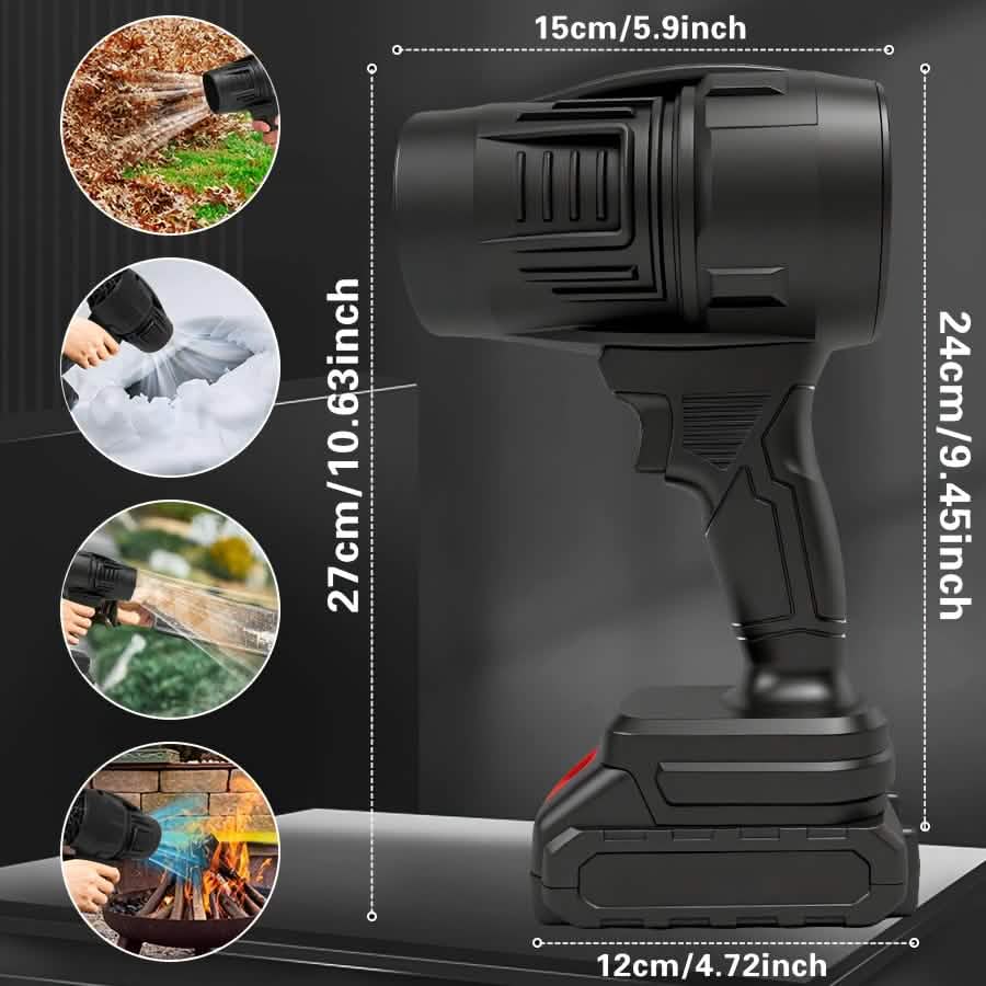 Turbo Jet Akku-Handgebläse für Laub, Staub & Fahrzeugtrocknung