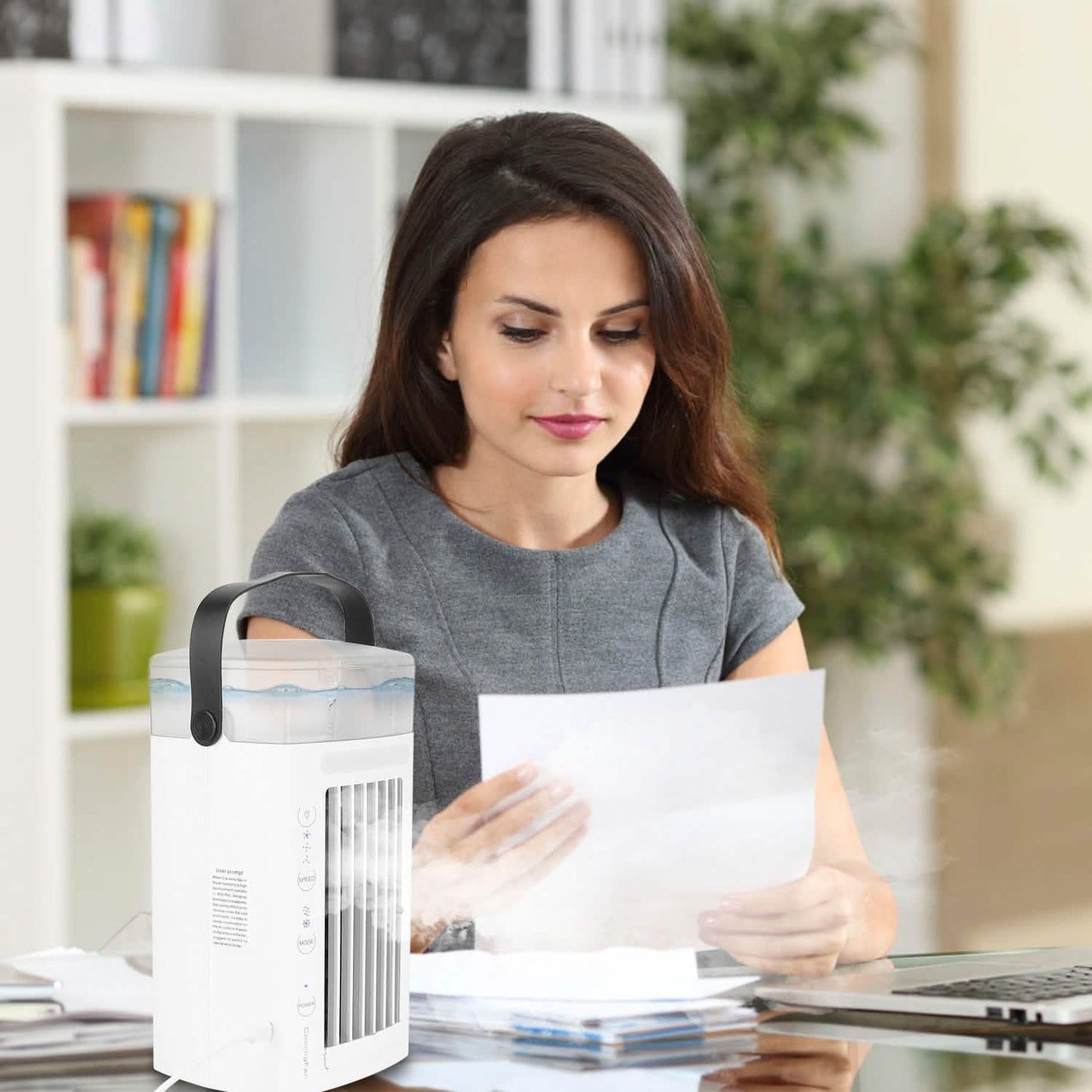 4-in-1 Verdunstungs-Luftkühler Wassersprühnebel-Ventilator