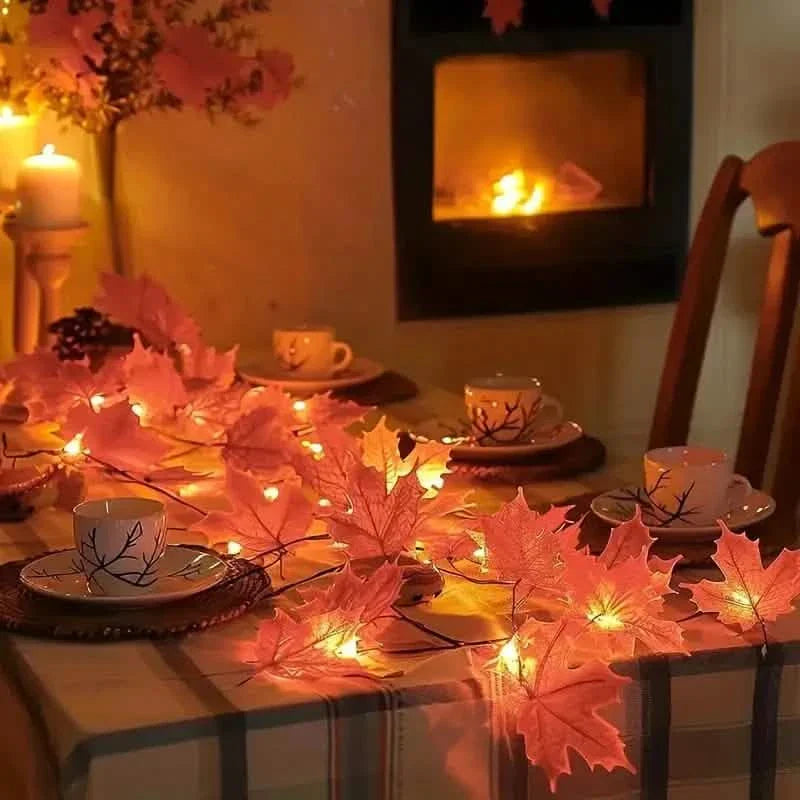 4er-Pack: 2M 20LED Herbstgirlande Herbstdekorationen LED