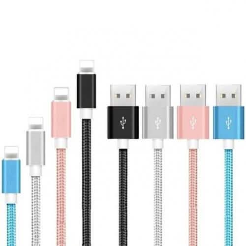 4er-Pack: 1,8 m extra robustes geflochtenes iPhone USB Ladekabel