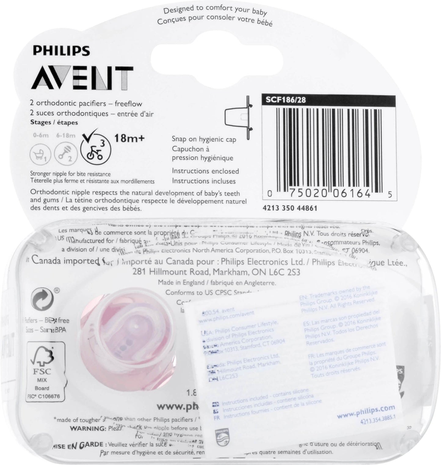 4er-Pack: Philips Avent Freeflow Schnuller