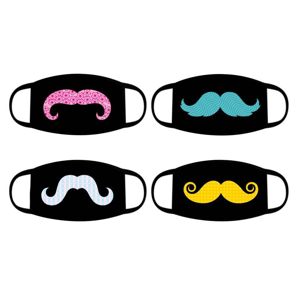 4er-Pack: Wiederverwendbare Baumwoll-Gesichtsmaske