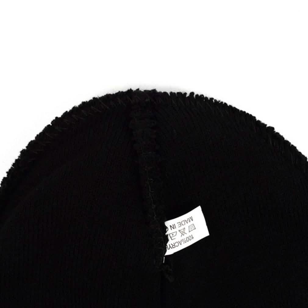 4er-Pack: Thermische Winddichte Wintermütze, Schwarz