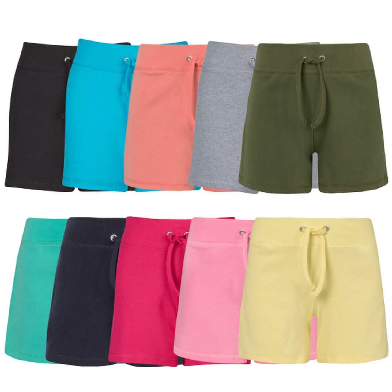 4er-Pack: Damen Bermudashorts aus Frottee