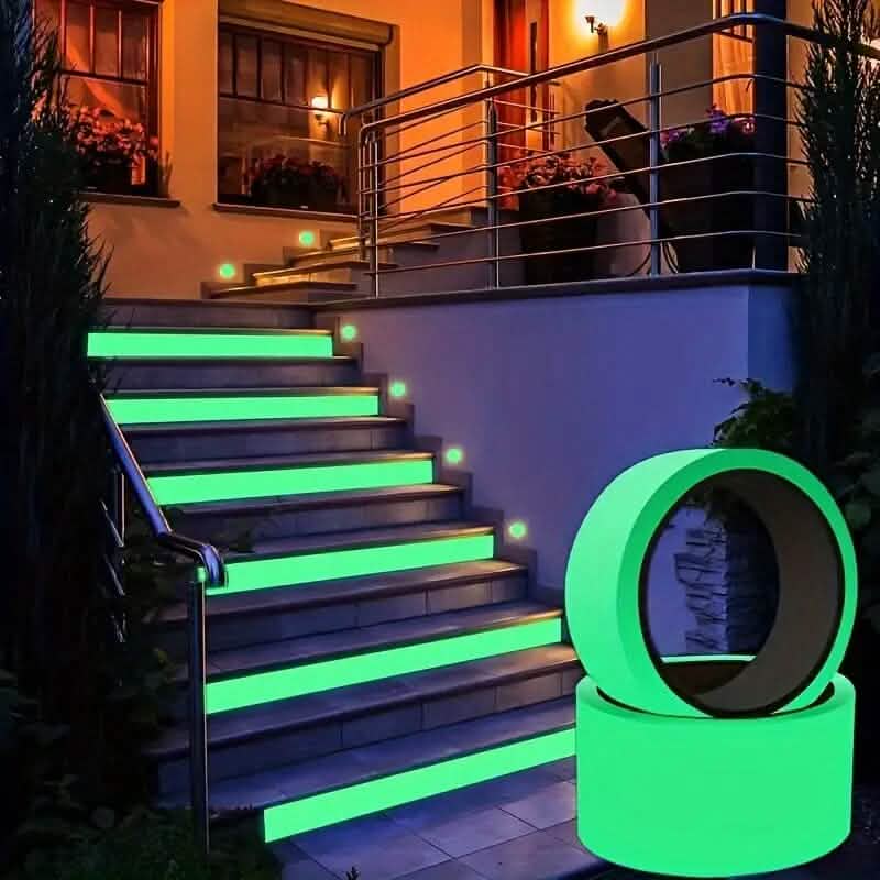 4-teiliges Set: Leuchtende, fluoreszierende Klebebänder