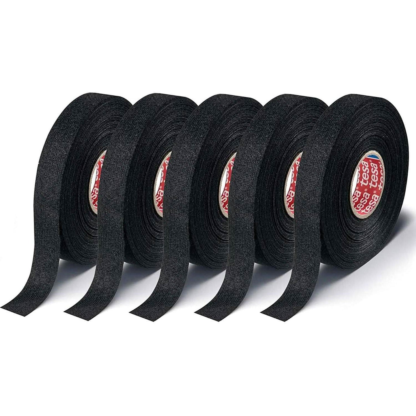 5er-Pack: Tesa 51608 Klebeband für Kabelbäume aus Stoff