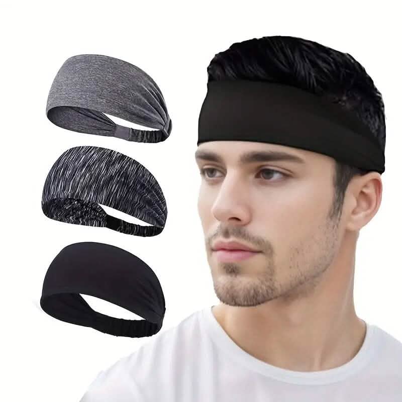 5er-Pack: Unisex Sport Stirnband und Schweißband