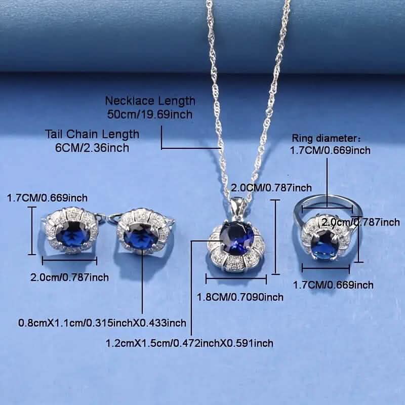 5-teilig: Exquisites Schmuckset für Damen