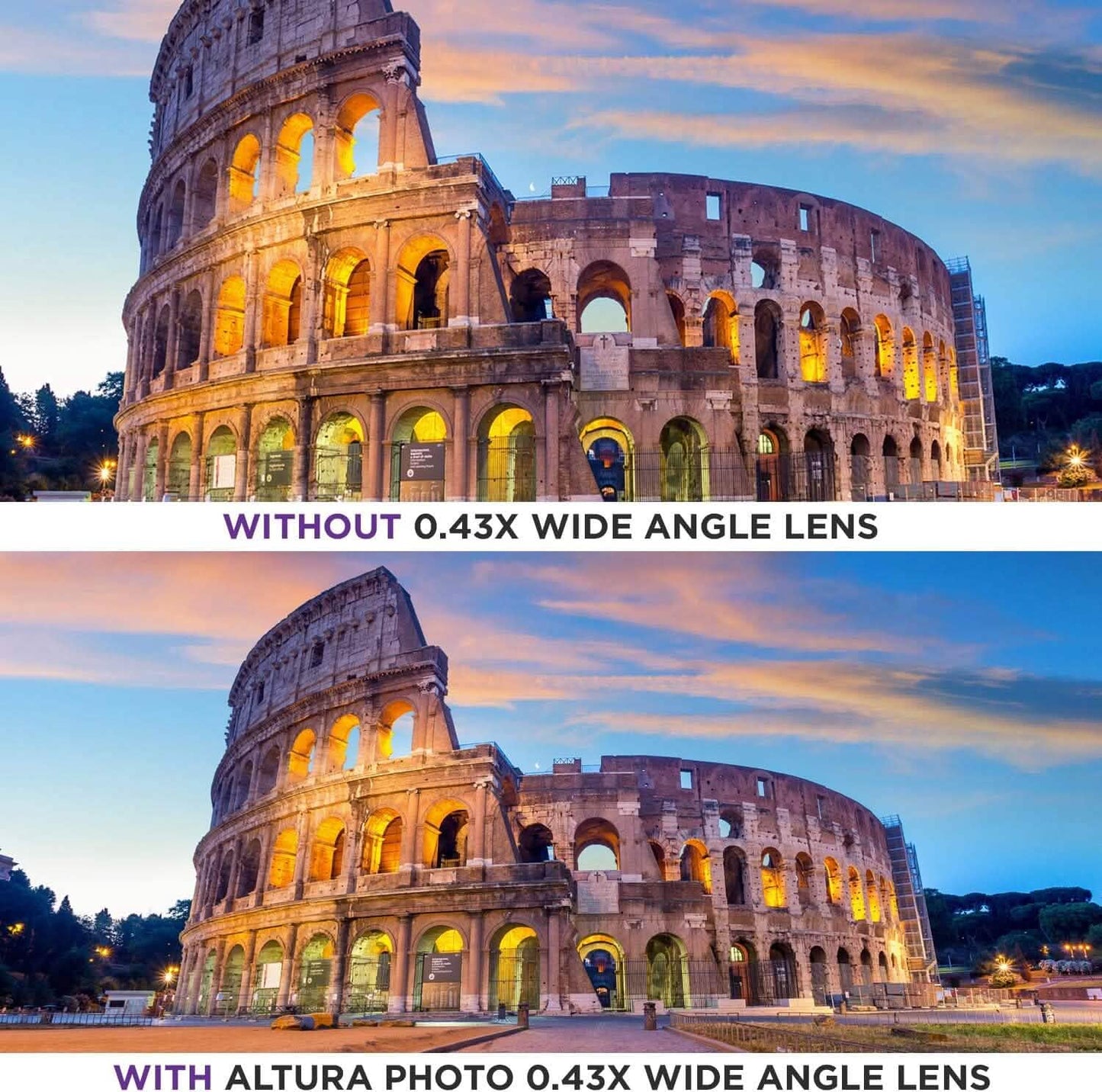 52MM 0.43x Altura Photo Professionelles HD Weitwinkelobjektiv (mit Makro-Anteil) für Nikon (Generalüberholt)