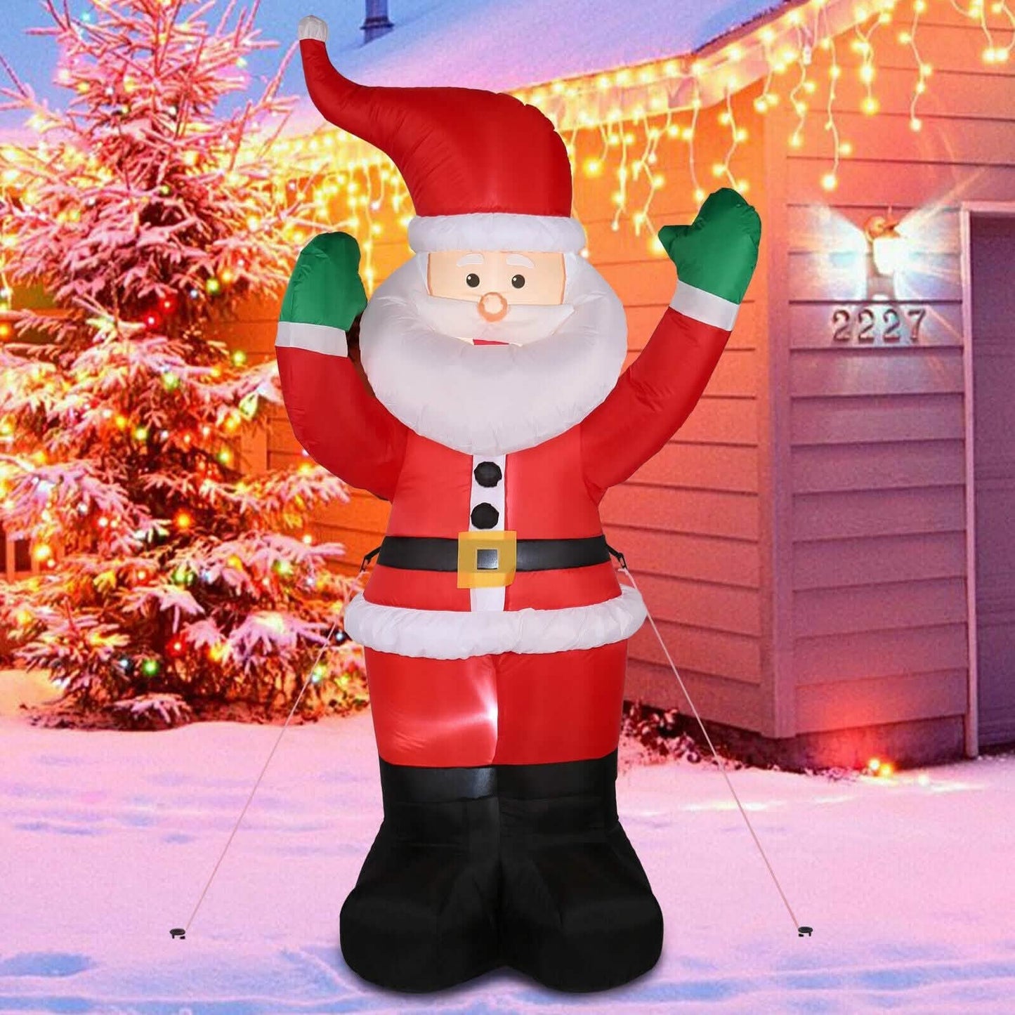 6 Fuß Weihnachtsmann aufblasbare Außendekoration