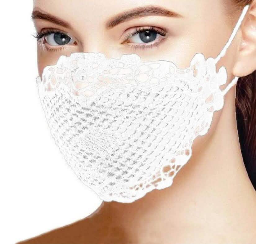 6er-Pack: Wunderschöne Spitzen-Gesichtsmaske