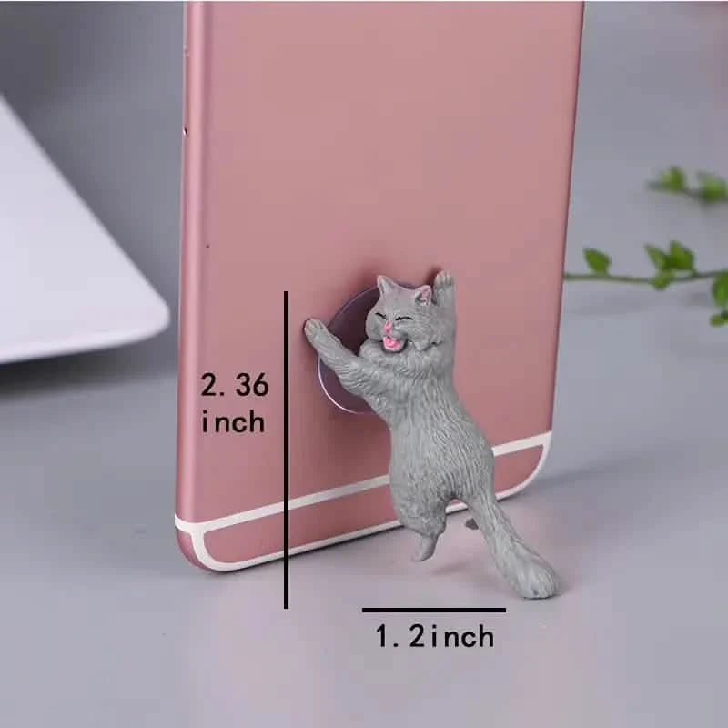 6er-Pack: Tragbarer universeller niedlicher Katzen-Handyhalter
