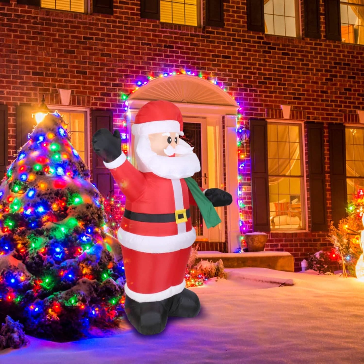 1,95m aufblasbarer Weihnachts-Riesenweihnachtsmann