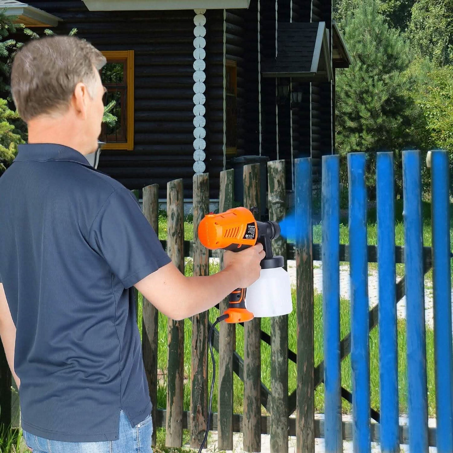 700W Elektrisches Farbsprühgerät, handgehalten, mit 3 Sprühmustern, 800ml