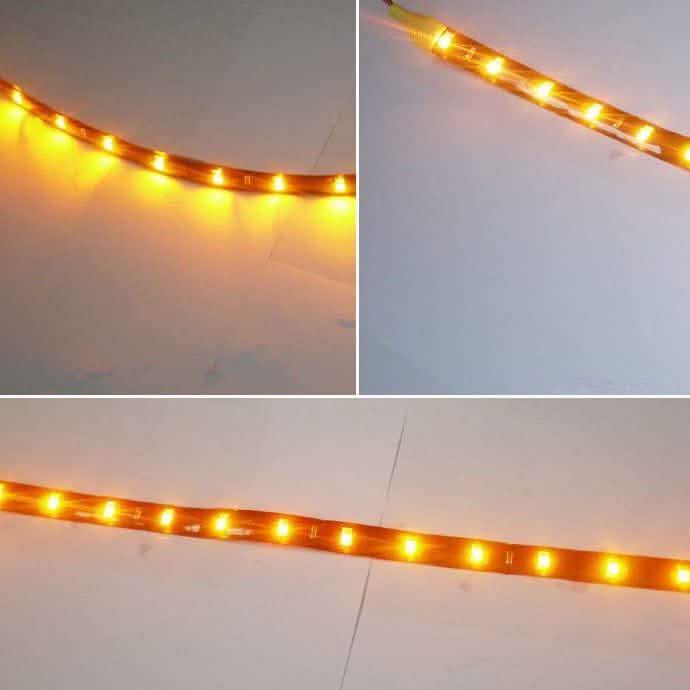 8-teilig: Flexible, wasserdichte LED-Streifenlichter für Autos