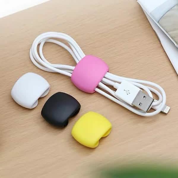 8-teilig: Tragbarer, wiederverwendbarer Kabelclip-Organizer