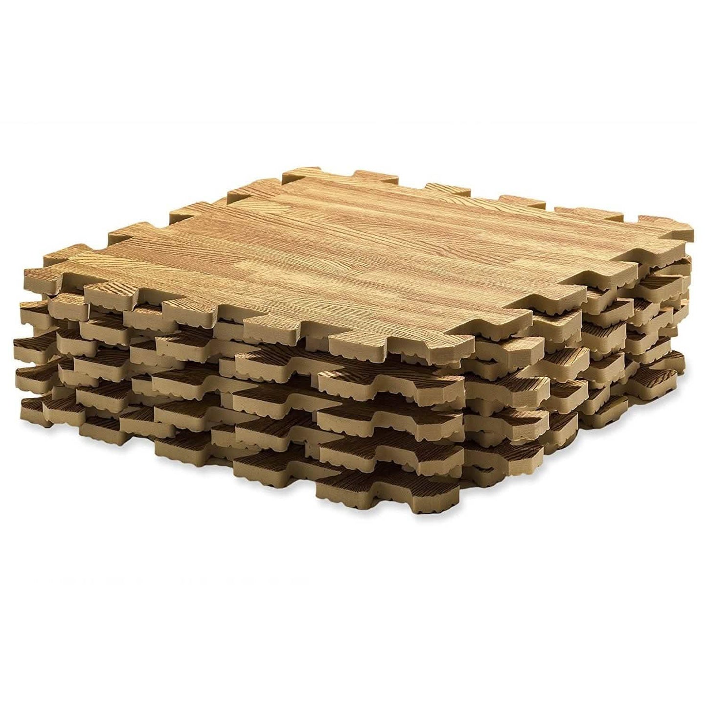 9-teiliges Set: HemingWeigh Puzzlematten aus Schaumstoff mit Holzmaserung