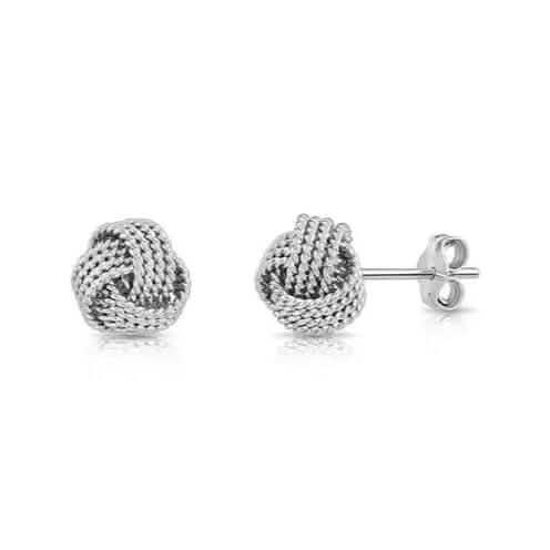 925er Silber Love Nut Ohrstecker