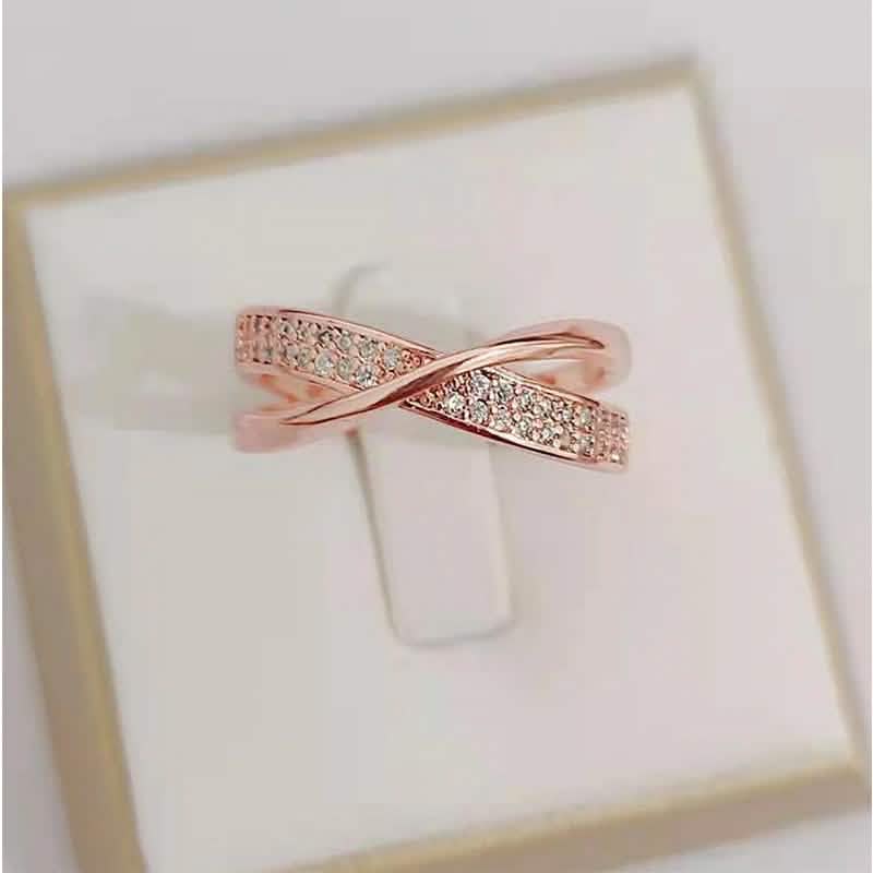 925 Sterling Silber Vintage Kristallringe