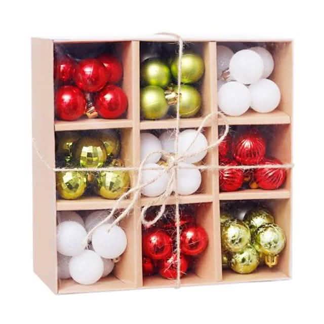 99-teilig: Weihnachtskugeln Christbaumschmuck Geschenkbox-Set