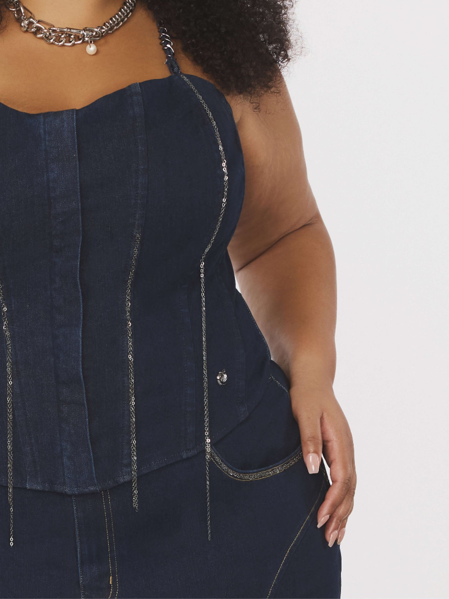 Jeans-Kettenkorsett