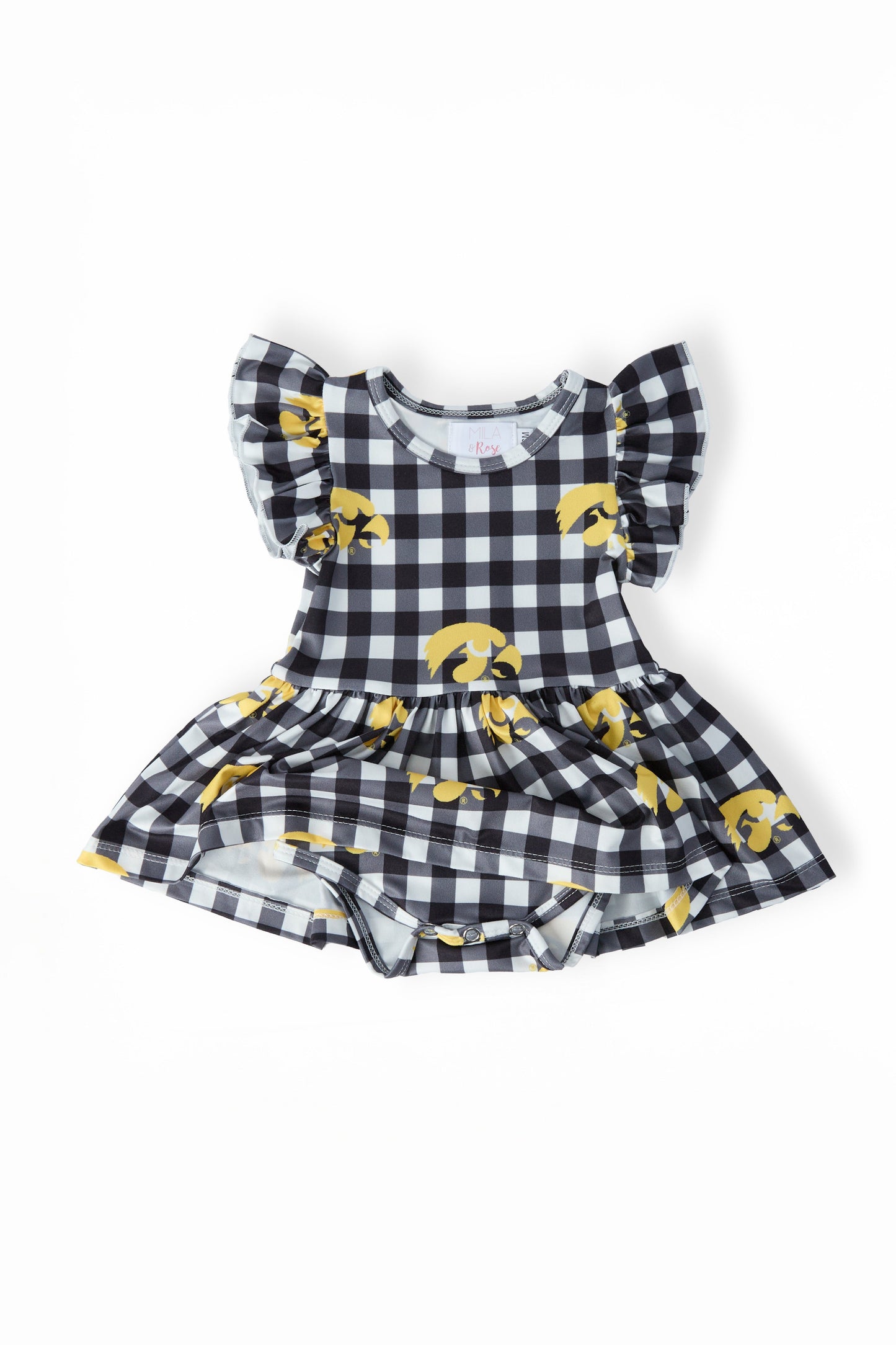 Iowa Plaid Tigerhawk Flutter Twirl Body