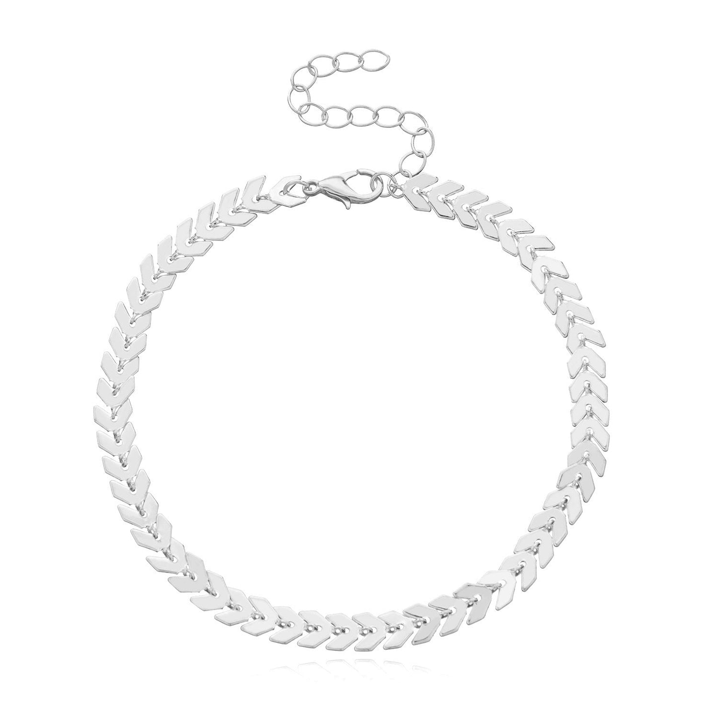 Blatt-Pfeil-Kette Strand Fußkettchen Schmuck