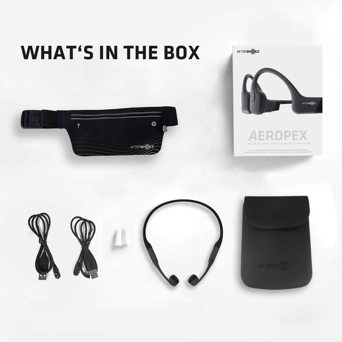 AfterShokz Aeropex - Open-Ear Bluetooth-Knochenschall-Sportkopfhörer
