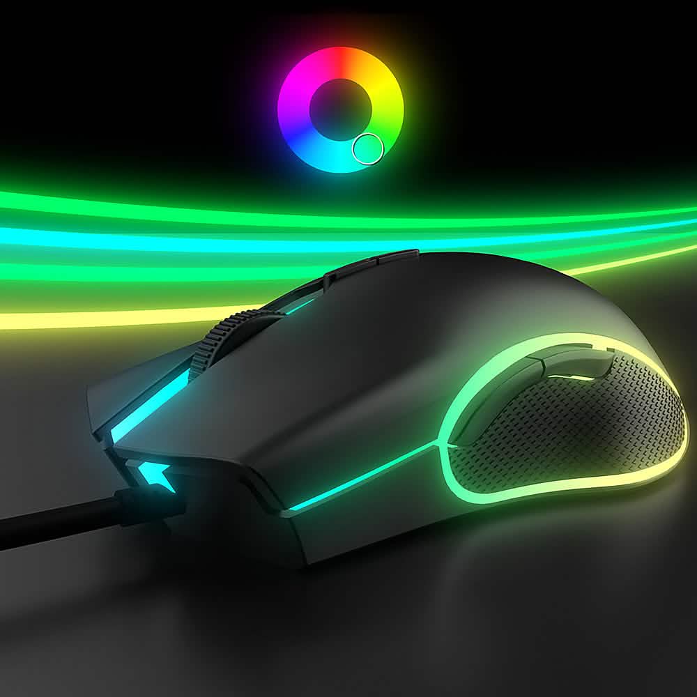 Altec Lansing - GM300 kabelgebundene Gaming-Maus mit RGB-Beleuchtung – RGB