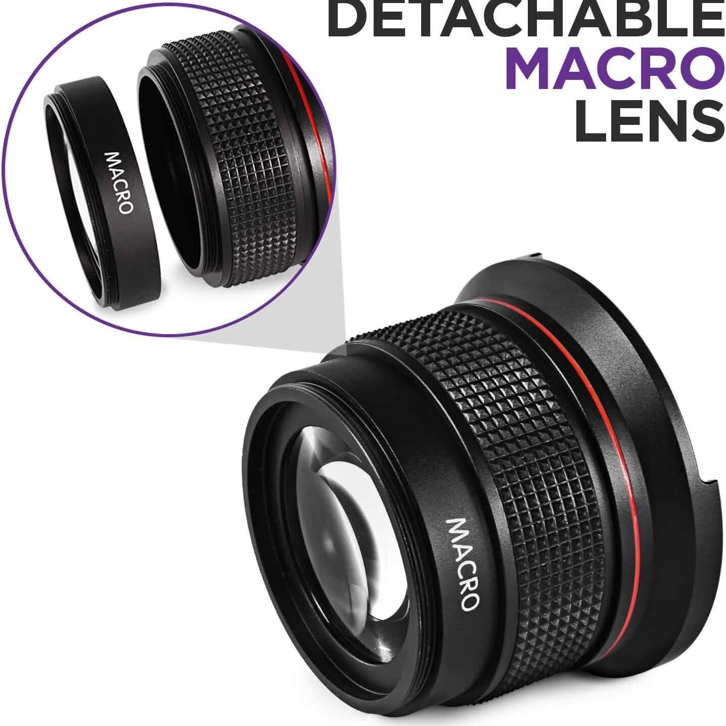 Altura Photo 52MM 0.35x HD Fisheye Nikon Weitwinkelobjektiv (mit Makro-Anteil) (Generalüberholt)
