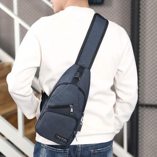 Diebstahlsicherer Sling-Rucksack mit Ladeanschluss