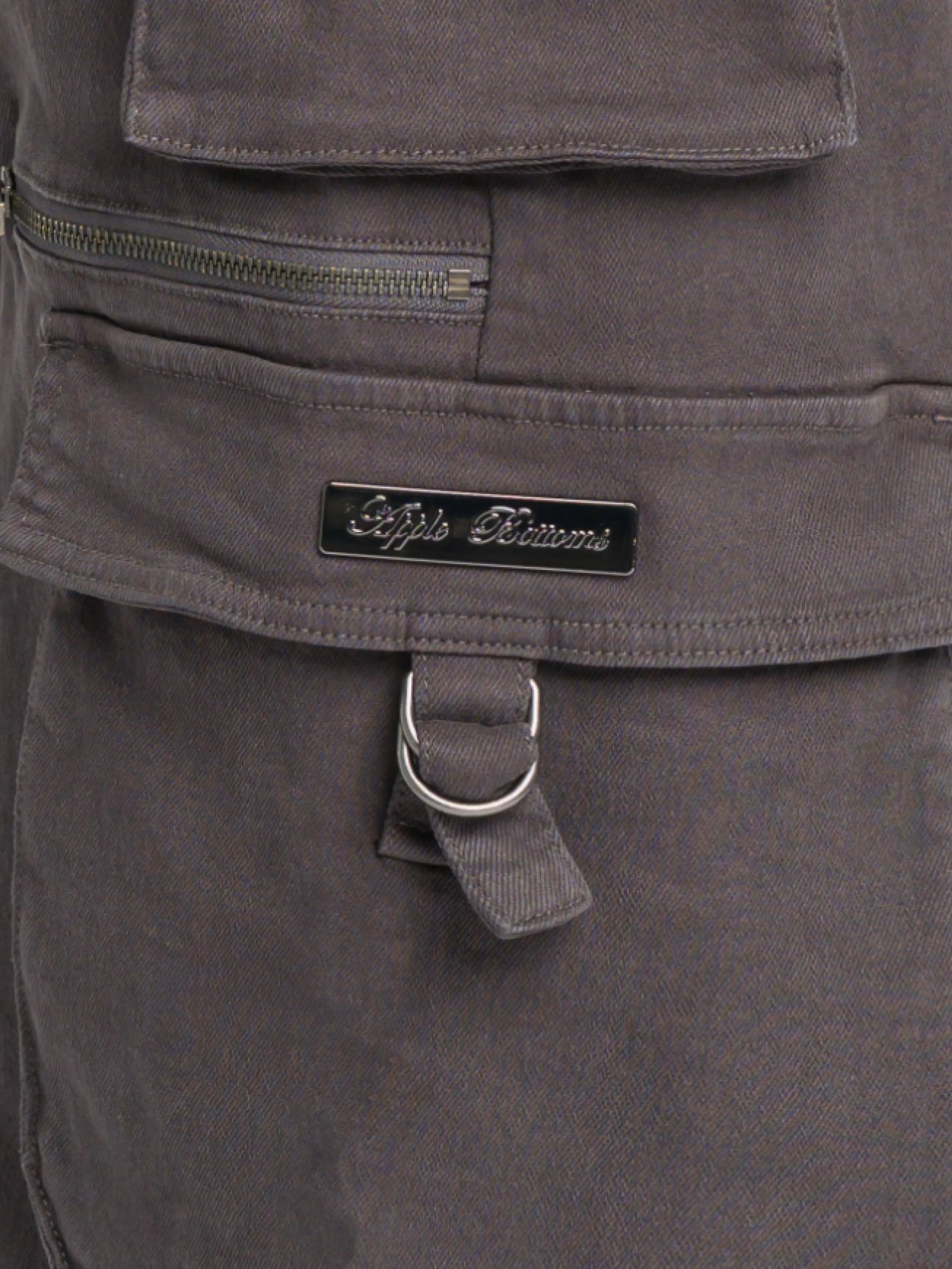 Cargohose aus Twill mit niedriger Leibhöhe