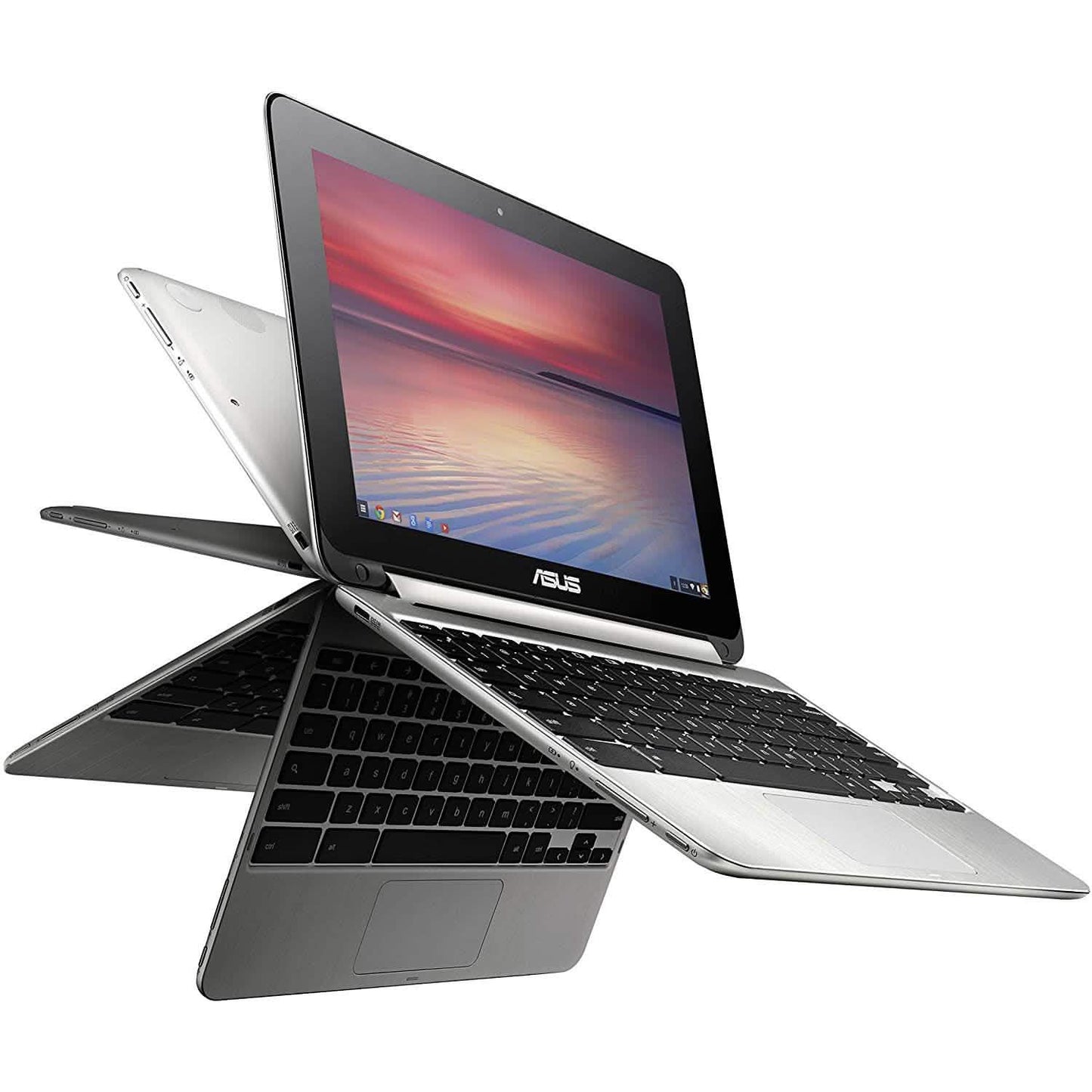 ASUS Chromebook Flip C100P Quad-Core 1,8 GHz, 4 GB RAM, 16 GB SSD (generalüberholt)