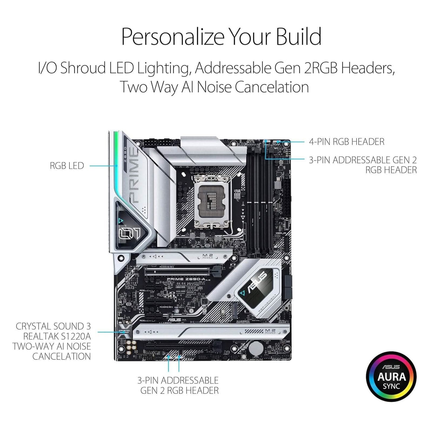 ASUS Prime Z690-A LGA 1700 Intel 12th ATX Mainboard (Generalüberholt)