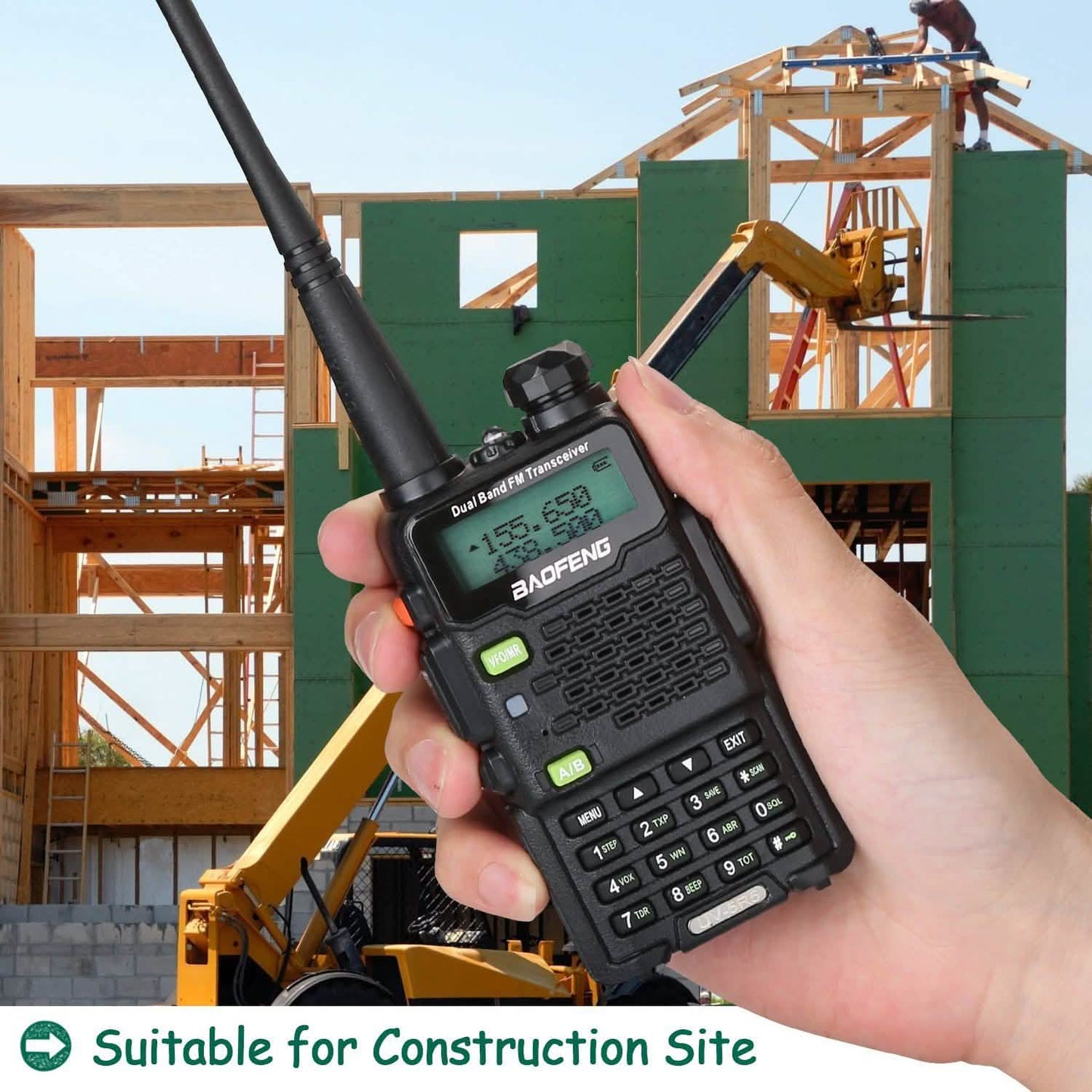 BAOFENG UV-5R5 UKW/UHF Dualband Zweiwege-Amateurfunk-Transceiver Walkie-Talkie