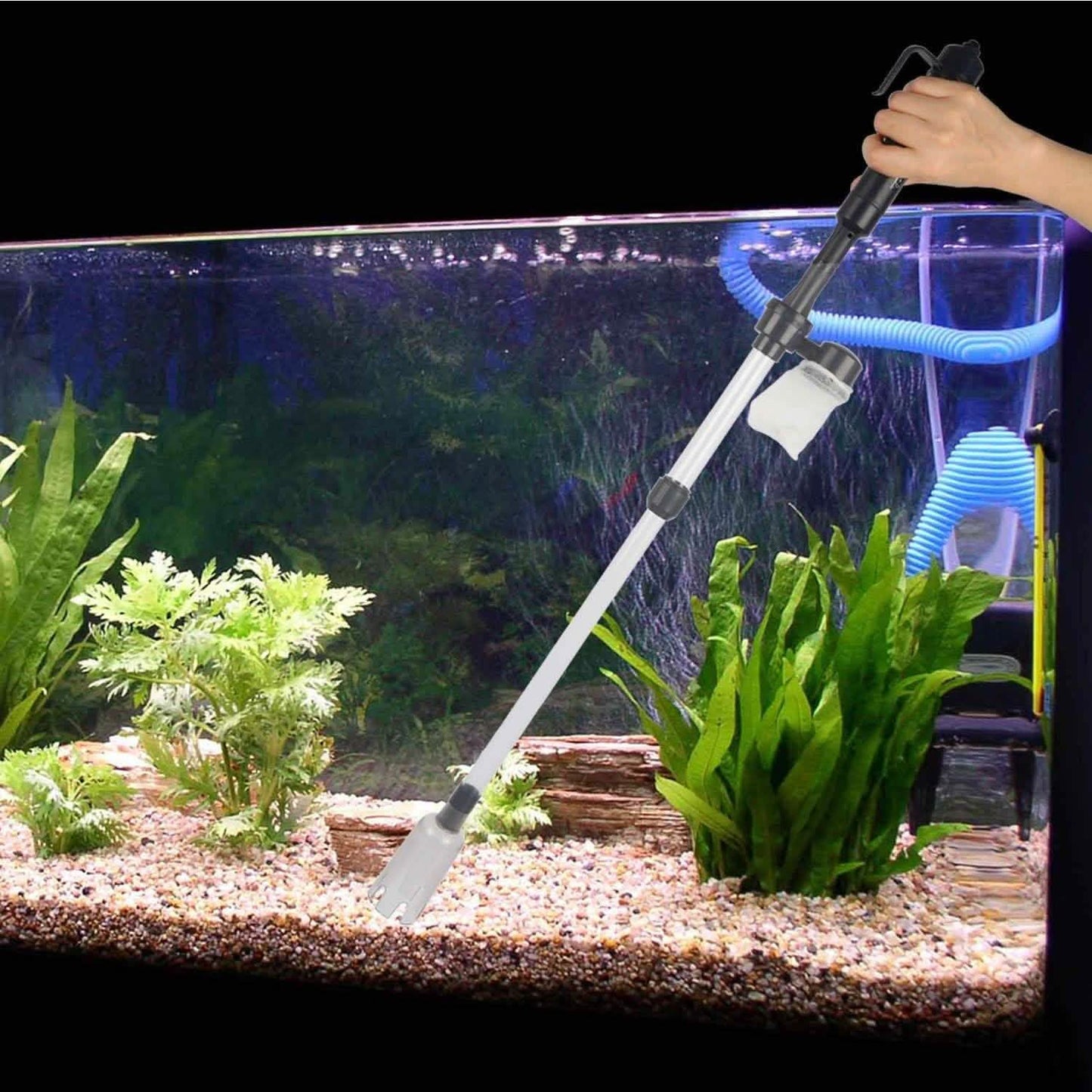 Batteriebetriebener Aquarium-Kiesreiniger