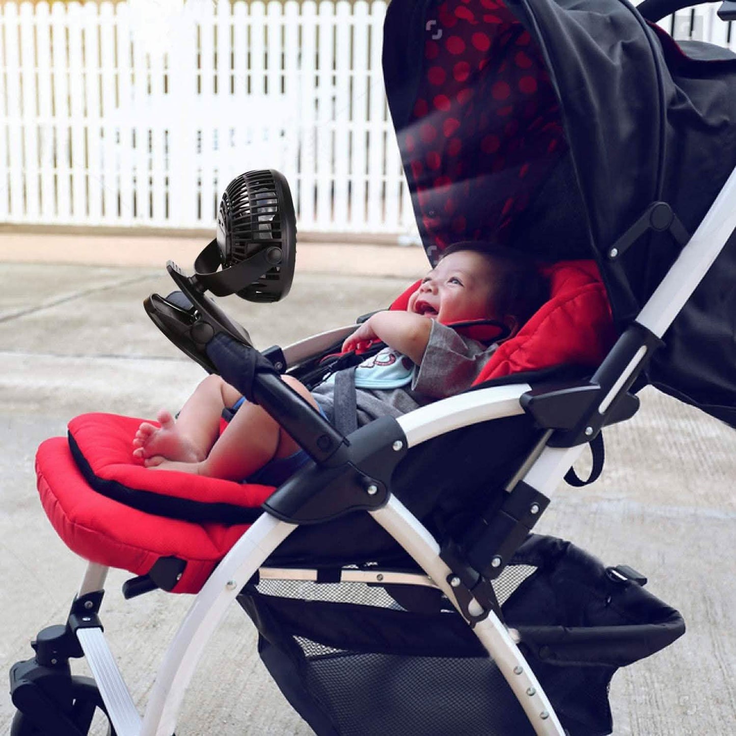 Batteriebetriebener Mini-Schreibtischventilator zum Anklemmen