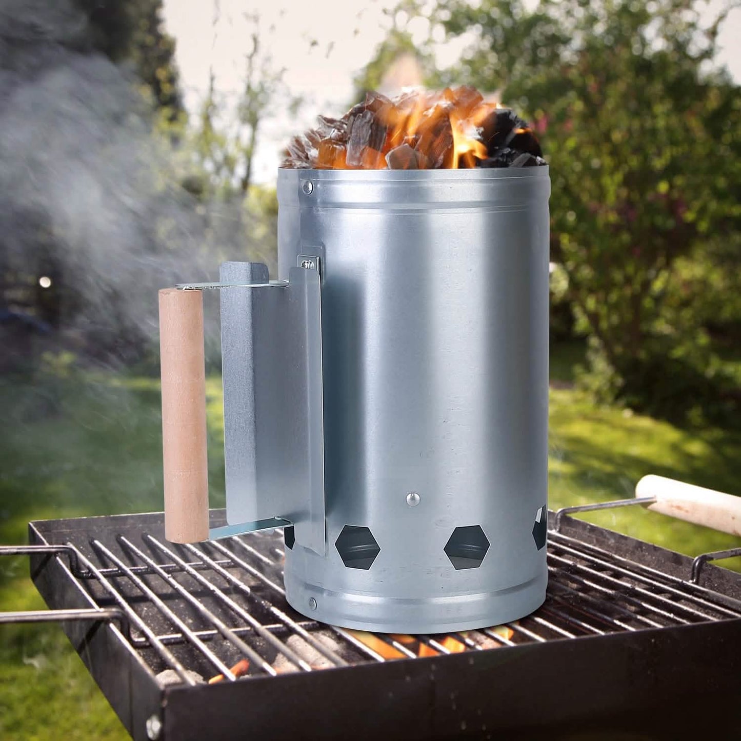 BBQ-Kohleanzünder-Kamin