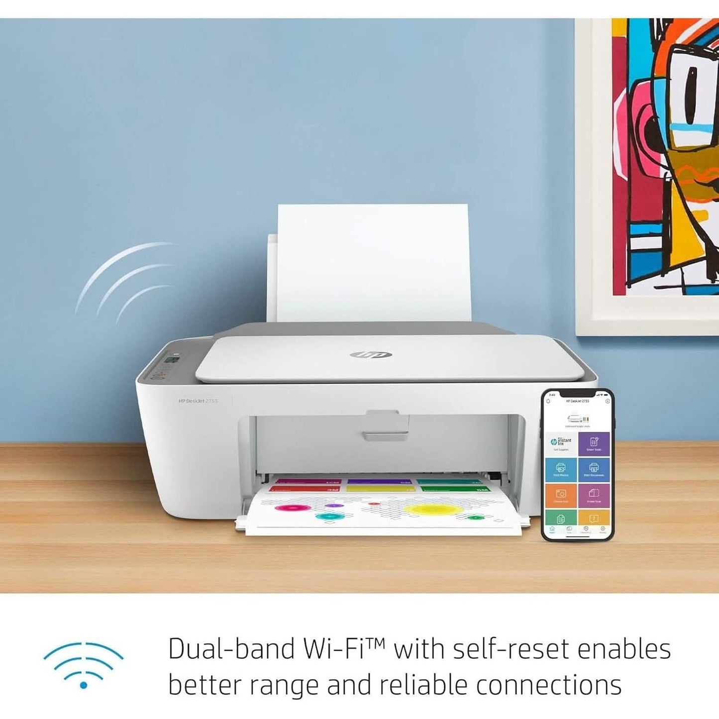 HP DeskJet 2755 All-in-One Wireless Printer – Generalüberholt