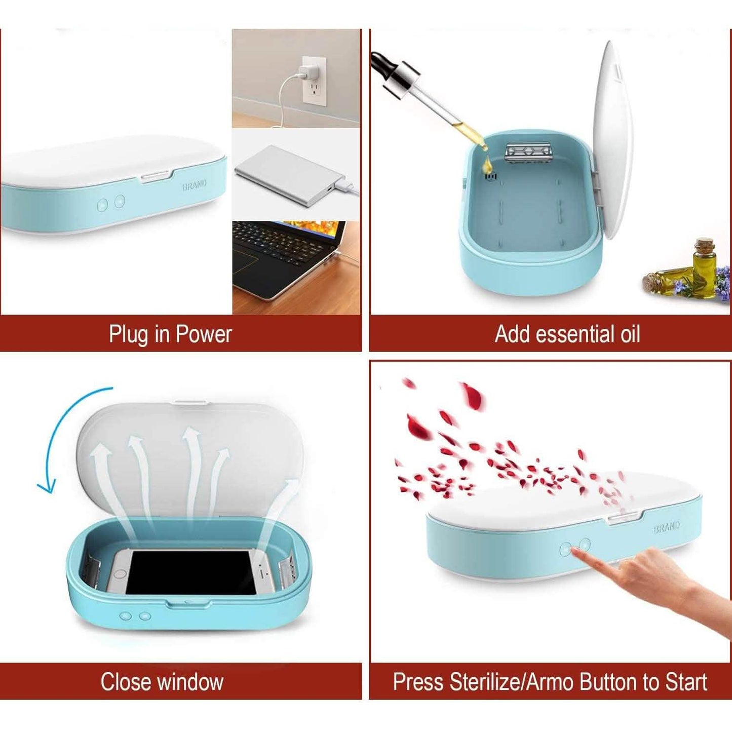 Handy-Sterilisator mit Aromatherapie-Funktion