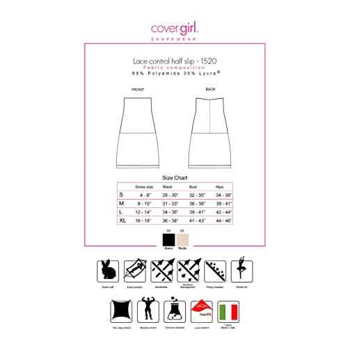 Cover Girl Shapewear Paris fester figurformender Unterrock mit Spitze für Damen