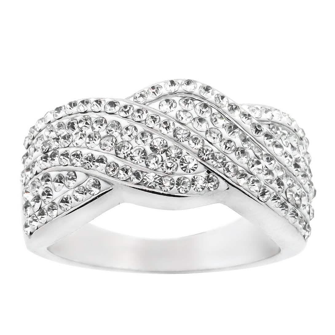 Crystal Twist geflochtener Ring