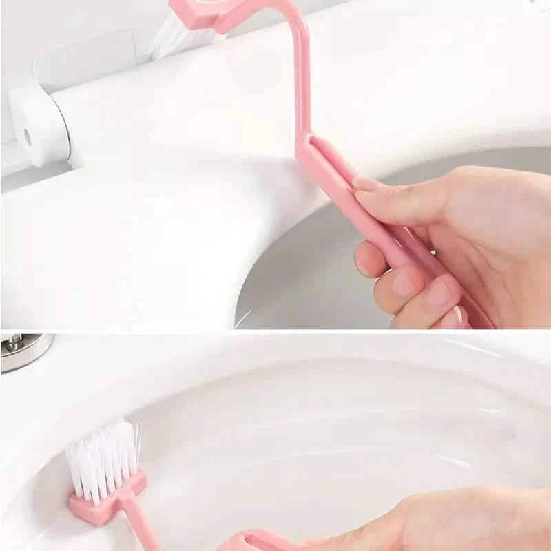 Gebogene Grifffunktion Toilettenspaltenreinigungsbürste