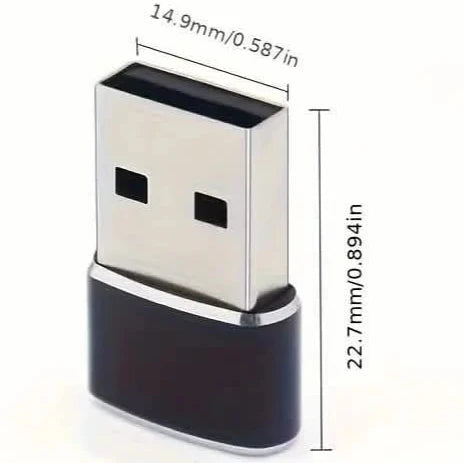 2er-Pack: Mini-USB-auf-Typ-C-Adapter – Dateiübertragung für Android-Telefone