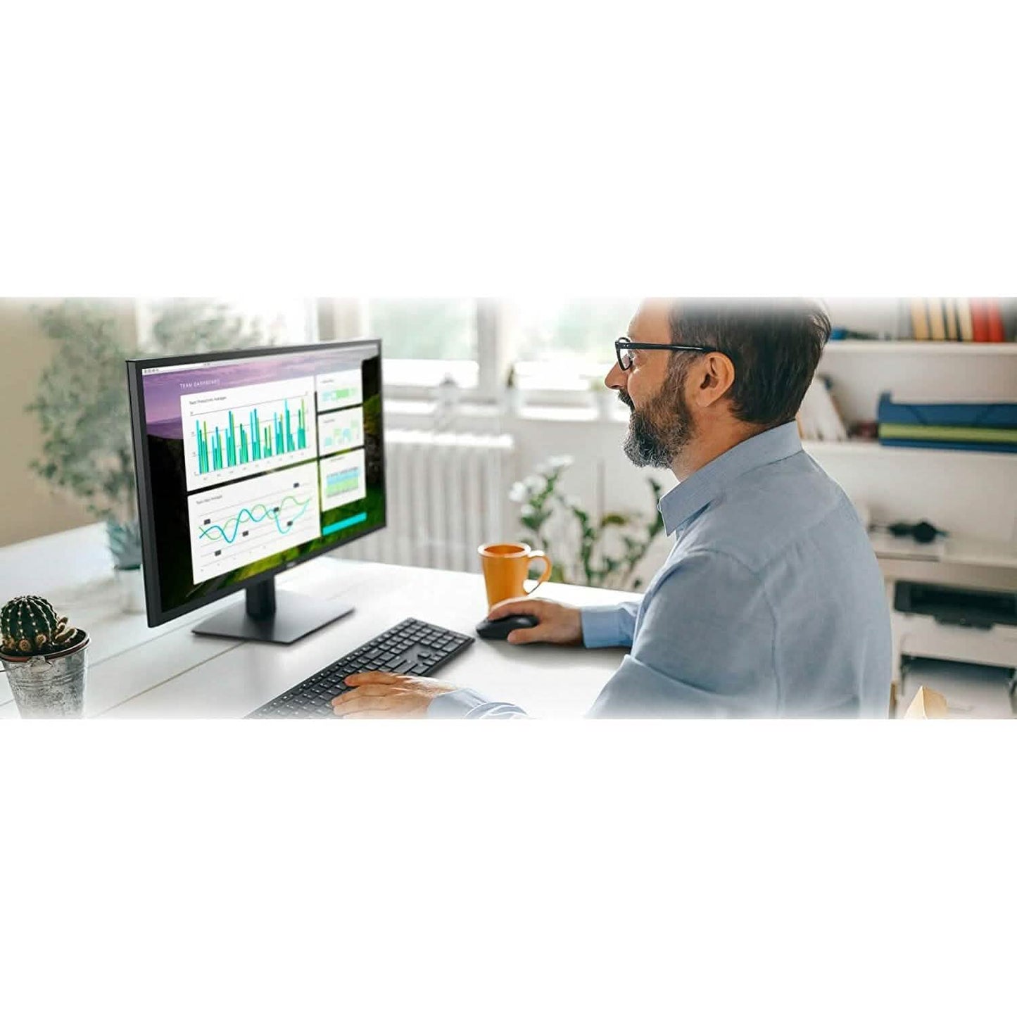 Dell E2722H 27" LED LCD Monitor – Schwarz (Generalüberholt)