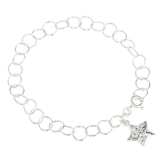 Armband mit sternförmigem Anhänger im Diamantschliff